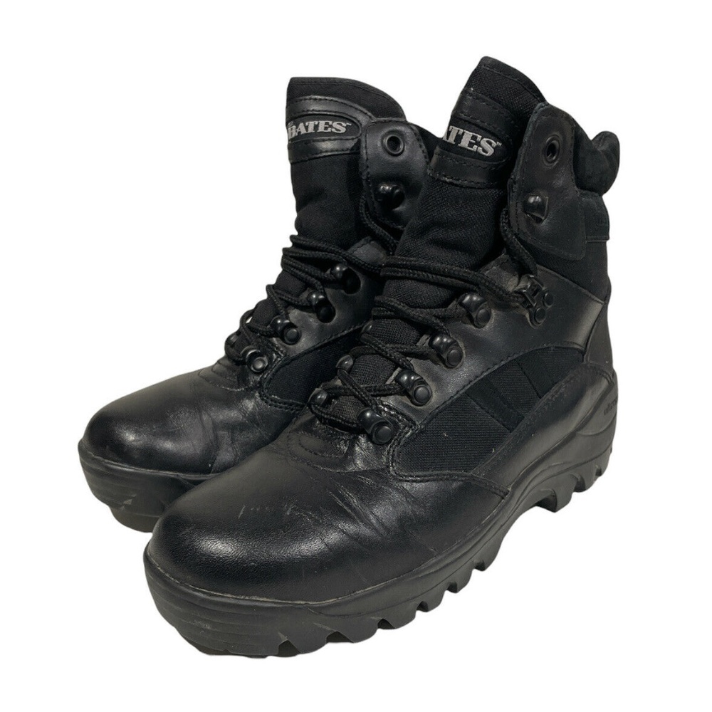 BATES  Uniform Footwear 02107 ENFORCER SERIES 6"  Black Leather Boot Mens  7.5W